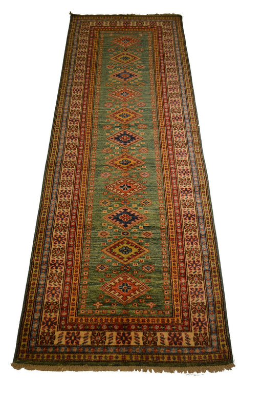 Rug3595 2.9x8.7 Kazak - Crafters and Weavers