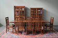SOLD OUT Mission Stow Leaf Table & Arrow Back Chair Dining Set - Light Oak - Crafters and Weavers