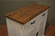 DISCONTINUED Greenview Shutter Door Cabinet - White - Crafters and Weavers