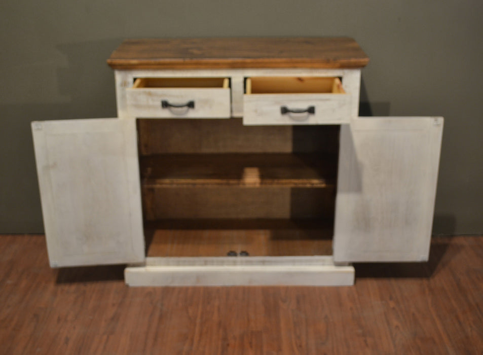 DISCONTINUED Greenview Shutter Door Cabinet - White - Crafters and Weavers