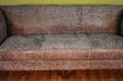 Kenmore Leather Sofa - Grey - Crafters and Weavers