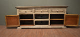 Greenview 72 inch Whitewashed TV Stand - Crafters and Weavers
