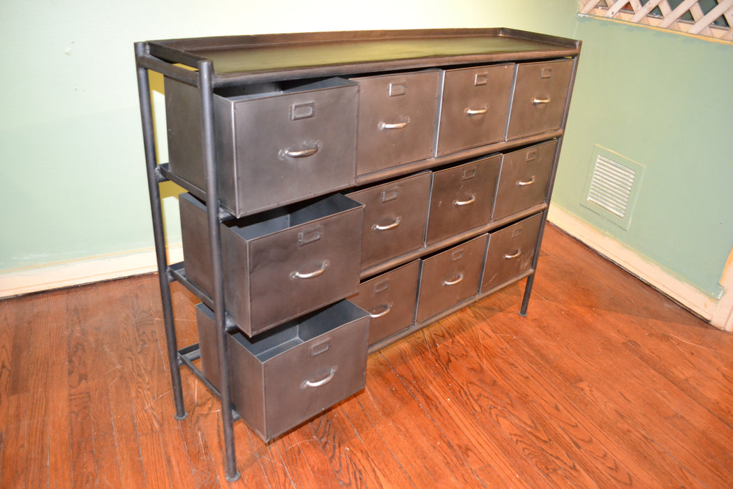West Town 12 Drawer File Cabinet - Crafters and Weavers
