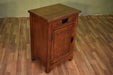 DISCONTINUED Arts & Crafts 1 Door / 1 Drawer End Table - Walnut - Crafters and Weavers