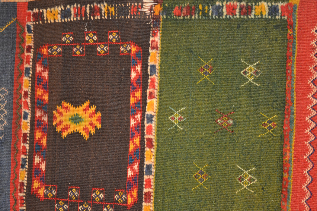 Tribal Afghan Oriental Rug 4'0" x 6'8" - Crafters and Weavers