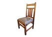 Set of 6 Mission Oak & Leather Dining Chairs - Crafters and Weavers