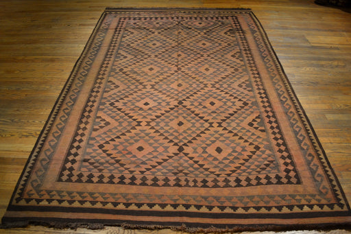 Tribal Afghan Oriental Rug 6'1" x 9'1" - Crafters and Weavers