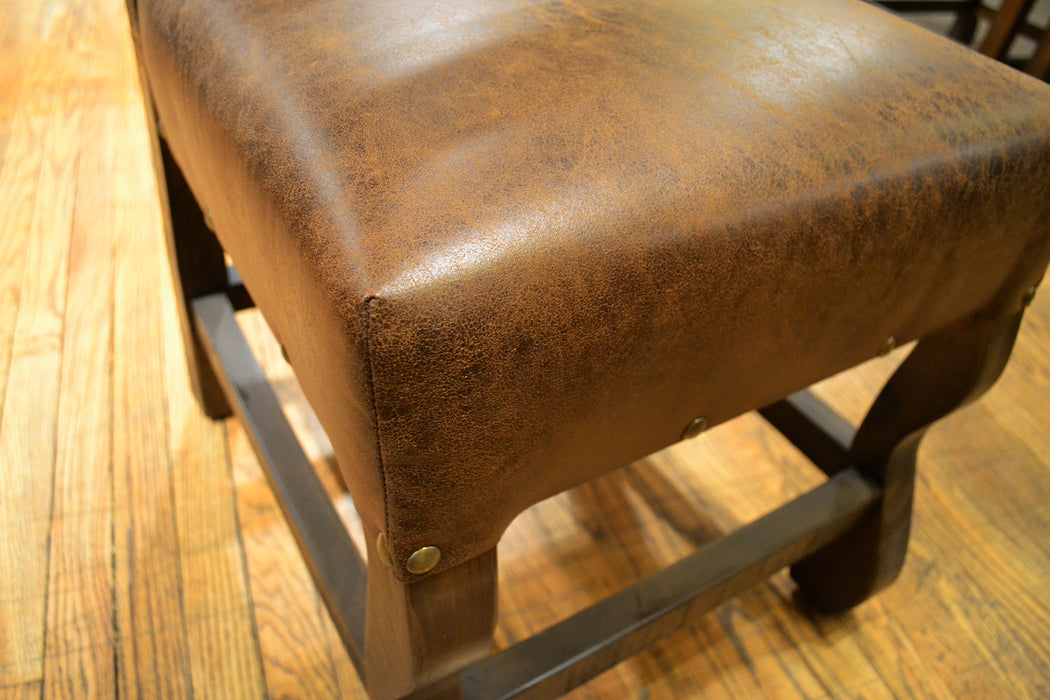 Set of 8 Rustic Solid Wood Dining Chairs - Crafters and Weavers