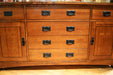 DUPLICATE LISTING Arts & Crafts / Mission Style Sideboard with 6 Drawers - Golden Oak - Crafters and Weavers