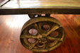 West Town 3 Drawer Industrial Cart / Console Table - Crafters and Weavers