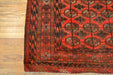 Tribal Afghan Bokhara Oriental Rug 4'3" x 5'4" - Crafters and Weavers