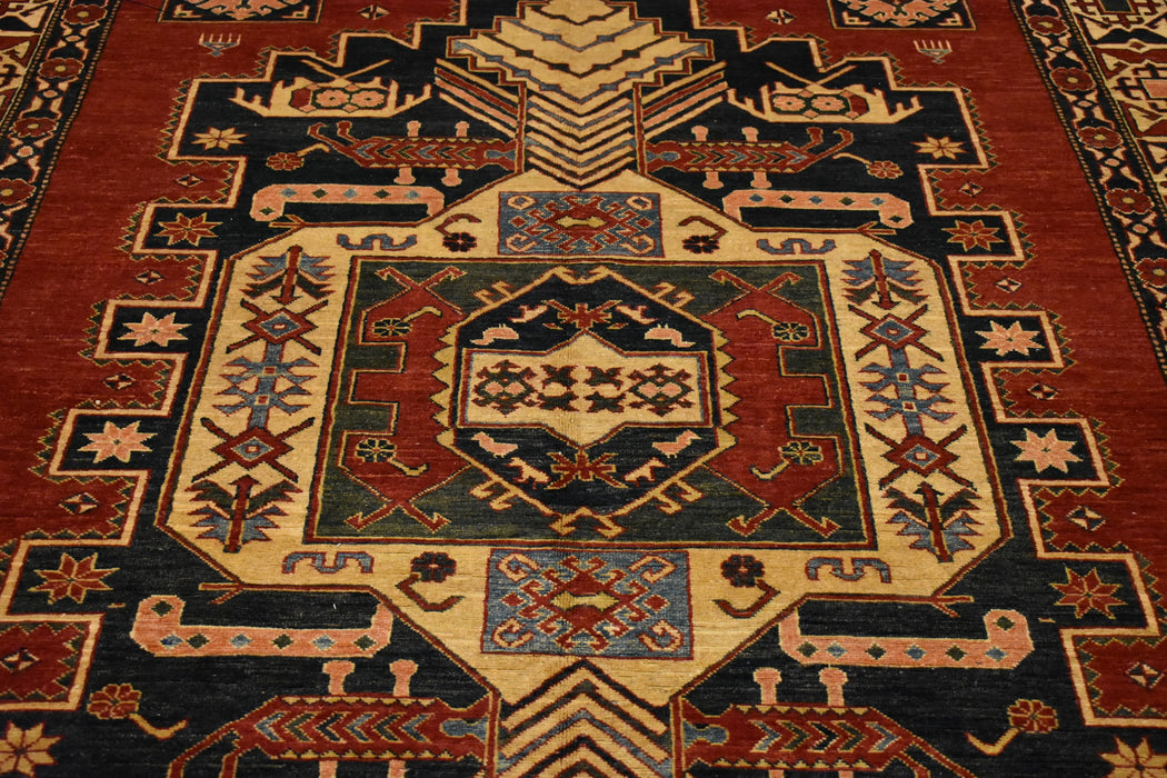Kazak Oriental Rug 7"3" x 10'7" - Crafters and Weavers