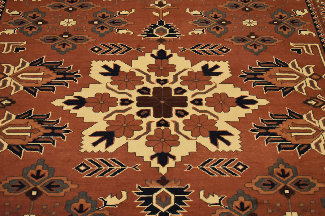 Tribal Kargai Oriental Rug 6'10" x 9'2" - Crafters and Weavers