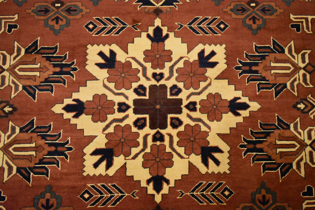 Tribal Kargai Oriental Rug 6'10" x 9'2" - Crafters and Weavers