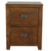 Mission 2 Drawer File Cabinet - Walnut (AW) - Crafters and Weavers