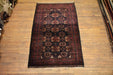 Tribal Balouchi Oriental Rug 3'9"x 6'5" - Crafters and Weavers