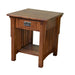 Mission 1 Drawer Crofter End Table - Model A19 - Crafters and Weavers