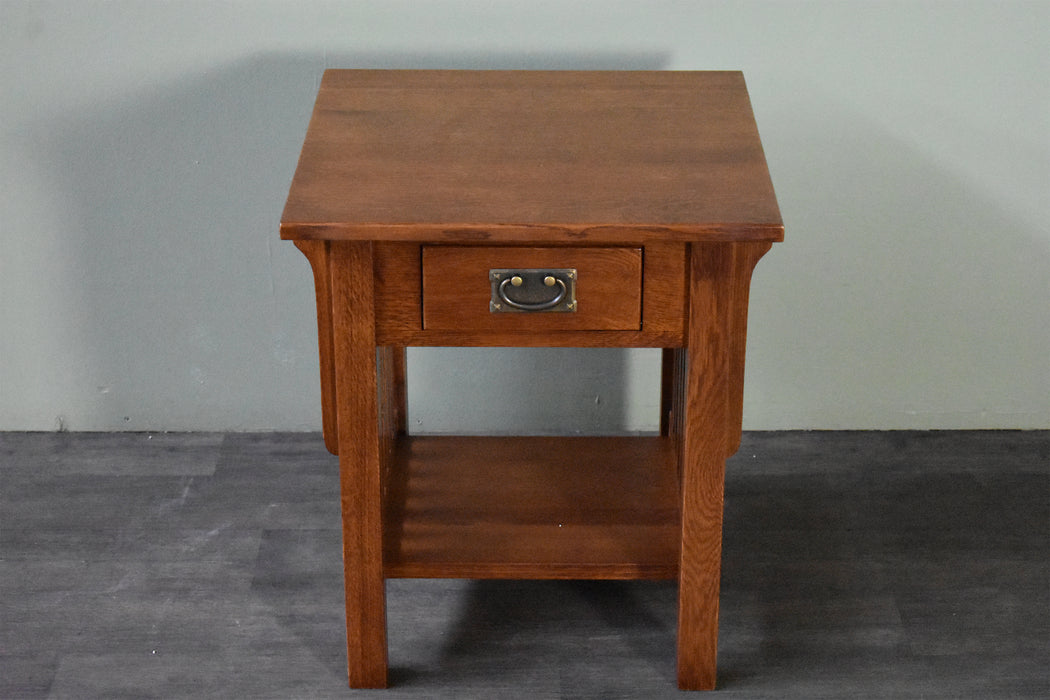 Mission 1 Drawer Crofter End Table - Model A19 - Crafters and Weavers