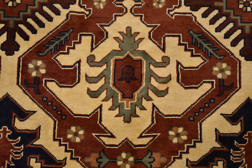 Tribal Kargai Oriental Rug 6'9" x 10'3" - Crafters and Weavers