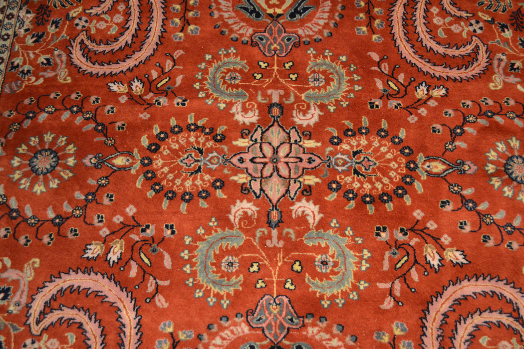 Rug3653 6.7 x 9.7 Indian Rug - Crafters and Weavers