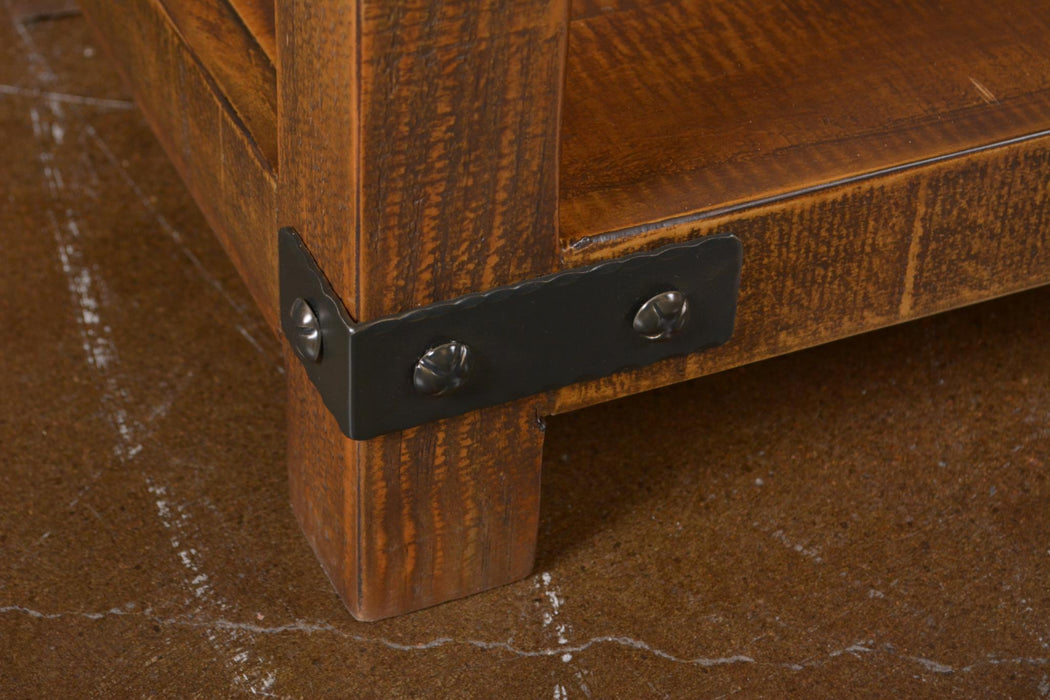 Marrone 1 Drawer End Table / Nightstand - Crafters and Weavers
