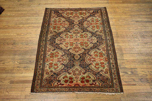 Antique Persian Kirman / Oriental Rug 4'3" x 6'3" - Crafters and Weavers
