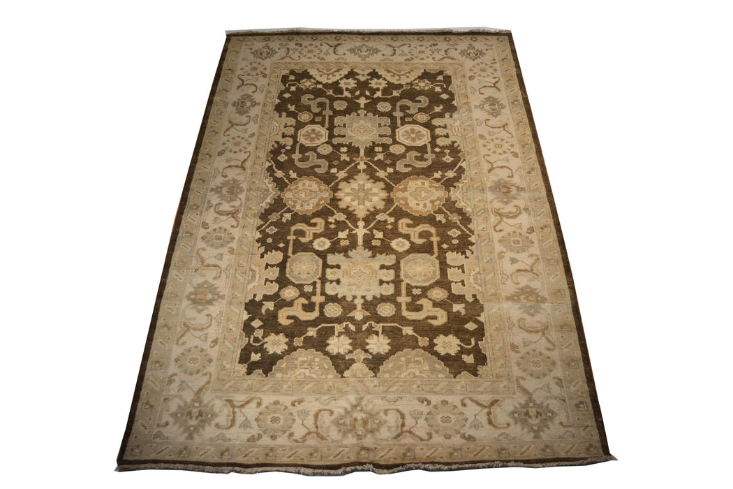 rug3664 5.9 x 8.9 Indian Rug - Crafters and Weavers