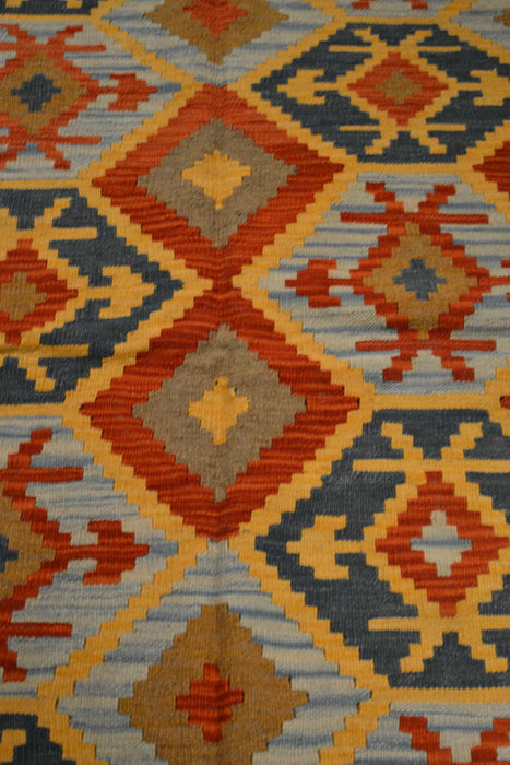 Tribal Afghan Oriental Rug 5'0" x 6'8" - Crafters and Weavers
