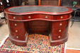 Legacy Leather Top Kidney Desk - Crafters and Weavers