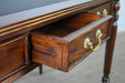 Legacy Leather Top Desk - Brown Walnut - Crafters and Weavers