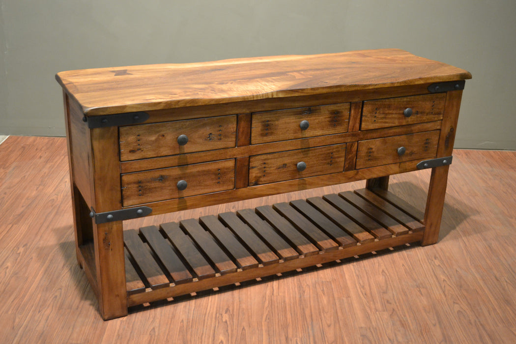 Granville Parota Wood Console - 63" - Crafters and Weavers