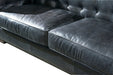 OUT OF STOCK Tuxedo Leather Sofa - Slate - Crafters and Weavers