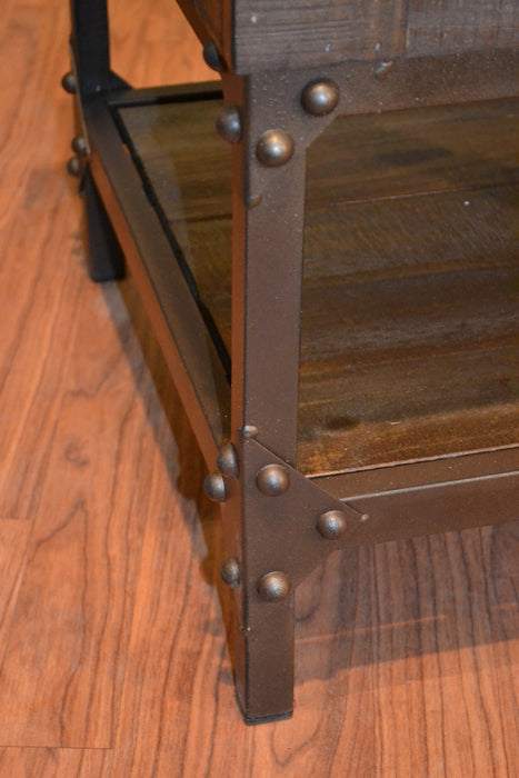 Greenview Forged Iron End Table - Crafters and Weavers
