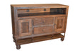 DISCONTINUED Greenview 52" Forged Iron Base TV Stand - Crafters and Weavers