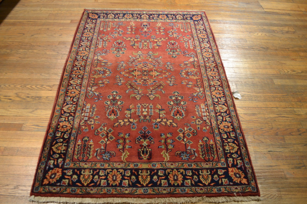 Oriental Rug / Sarouk 4'1" x 6'1" - Crafters and Weavers