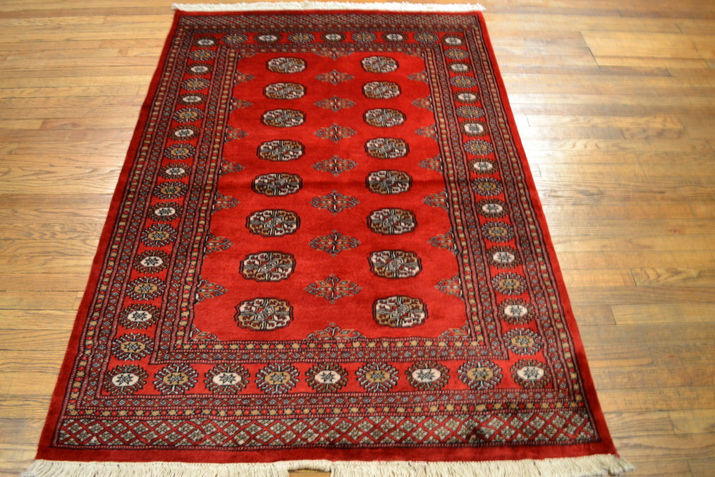 Bokhara Oriental Rug 4"2" x 5'10" - Crafters and Weavers