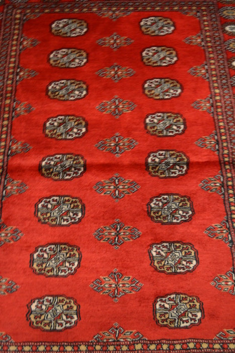 Bokhara Oriental Rug 4"2" x 5'10" - Crafters and Weavers