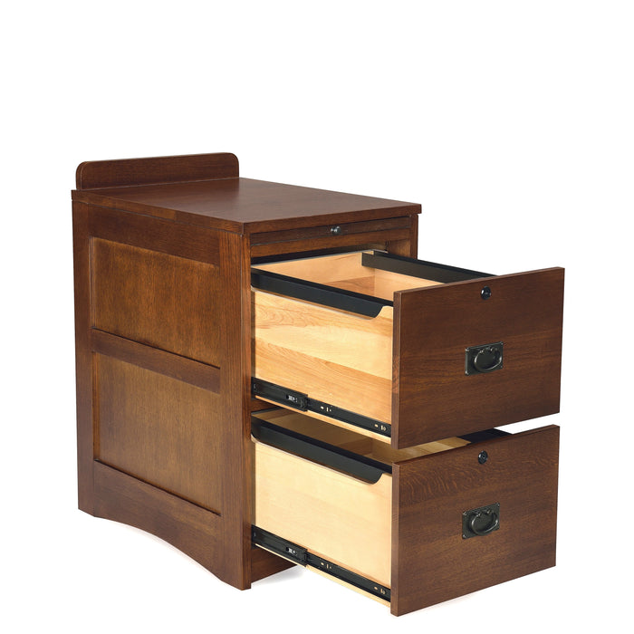 Mission 2 Door 2 Drawer Cabinet - Michael's Cherry — Crafters and Weavers