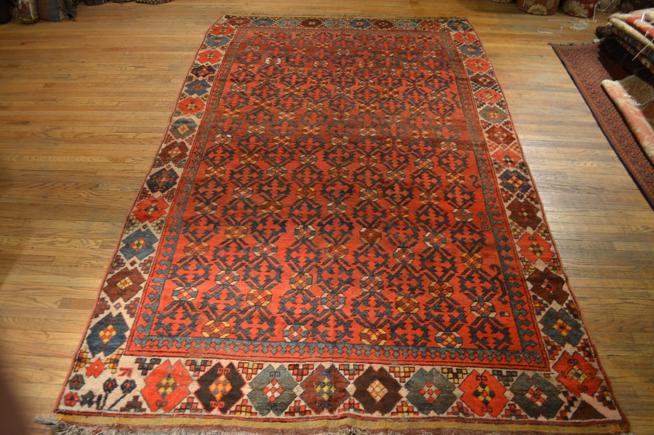 Antique Kirgiz / Oriental Rug 6'3" x 11'0" - Crafters and Weavers