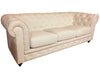 White Chesterfield Tufted Sofa - Crafters and Weavers
