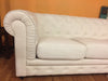 White Chesterfield Tufted Sofa - Crafters and Weavers