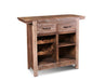 SOLD OUT Bayview Bar Table with Wine Cabinet - 49" - Crafters and Weavers