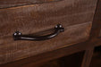 SOLD OUT Bayview Bar Table with Wine Cabinet - 49" - Crafters and Weavers