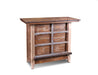 SOLD OUT Bayview Bar Table with Wine Cabinet - 49" - Crafters and Weavers