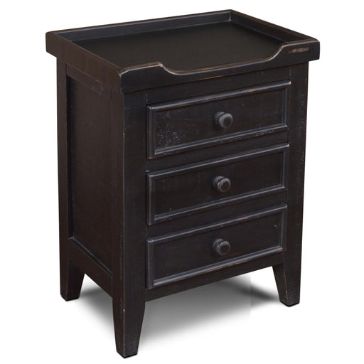 Landon 3 Drawer Tray Top Nightstand (3 Colors Available) - Crafters and Weavers