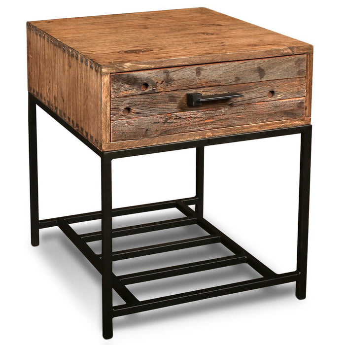 Atwood 1 Drawer End Table - Crafters and Weavers