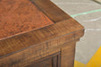 Elements Collection Copper 2 Drawer Console Table - Crafters and Weavers