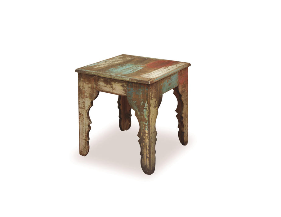 La Boca Carved Leg End Table - Crafters and Weavers