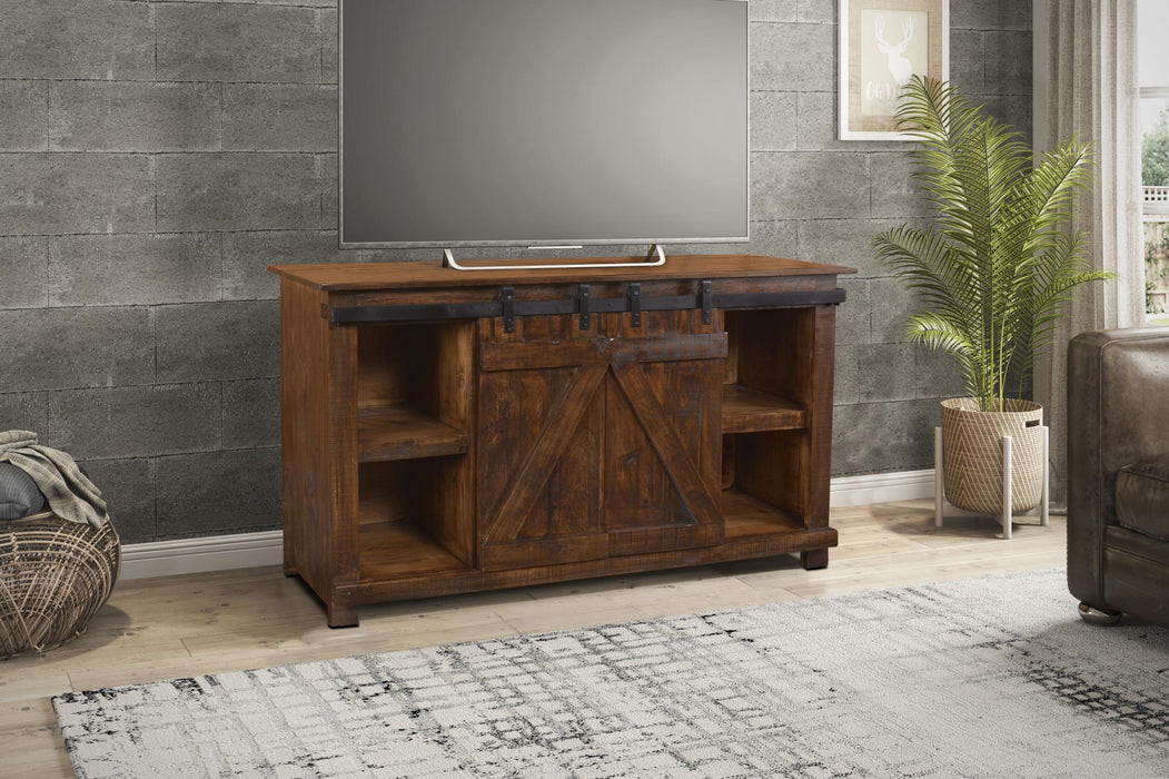 Westgate 60" Sliding Barn Door TV Stand (3 Colors Available) - Crafters and Weavers