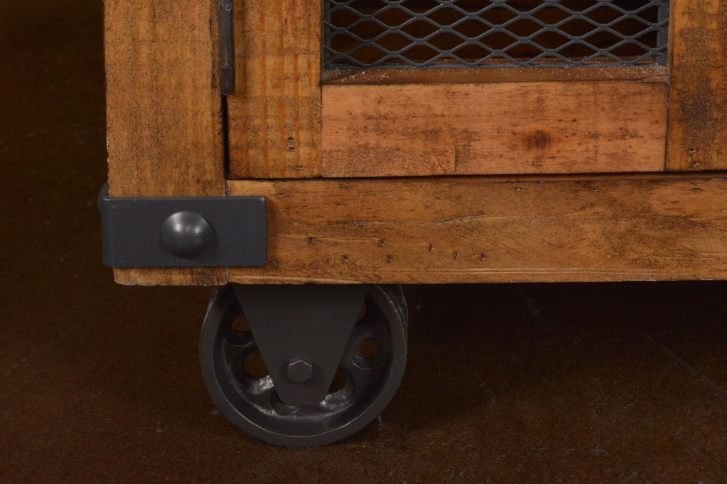Larson 6 Door TV Stand - 87" - Crafters and Weavers
